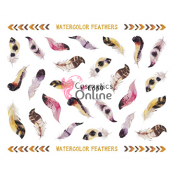 Stickere 3D pentru unghii cod E660 Pene, Fulgi